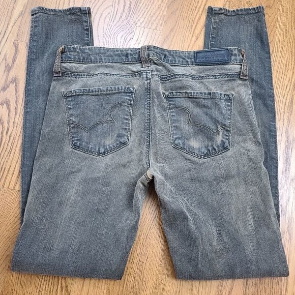 Big Star Gray/ Camel Skinny Alex Jeans - Picture 3 of 7